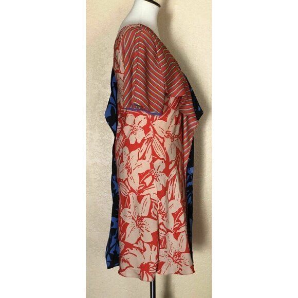 Diane Von Furstenberg Ruffle Silk V-Neck Dress 2 - Picture 9 of 12